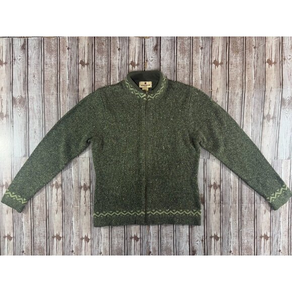 Woolrich Classic Full Zip Sweater size S color dark loden heather NWT - Picture 1 of 9